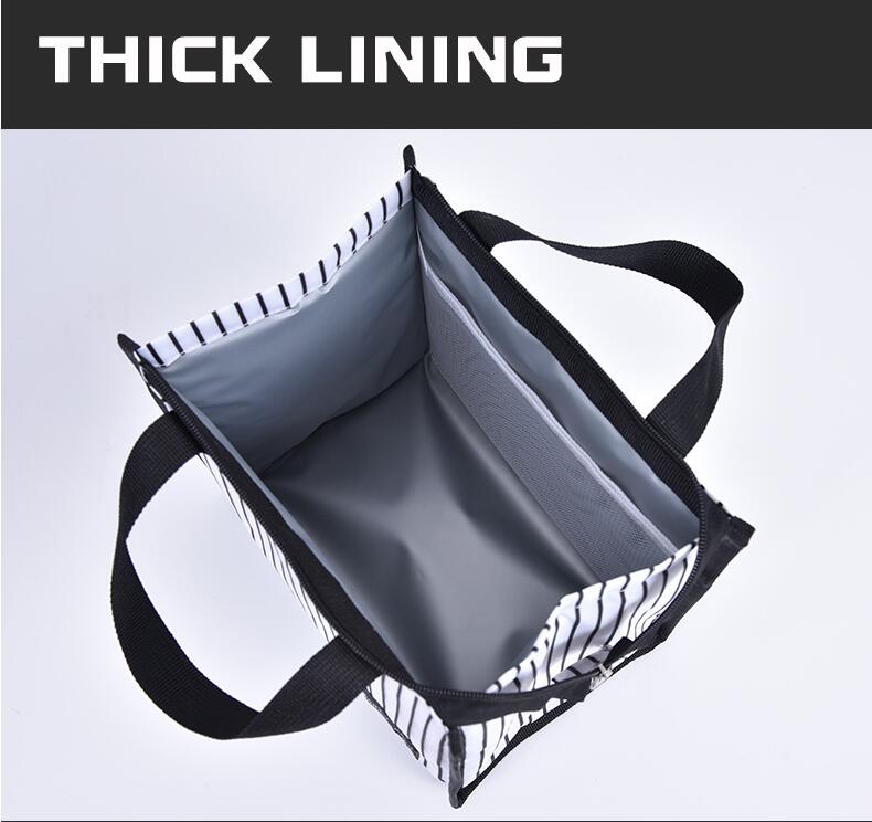 Bolso de almuerzo aislado de forro grueso