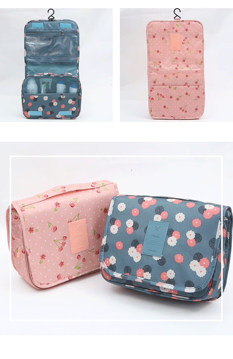 Bolsa de maquillaje al por mayor Bolso cosm&eacute;tico con gancho colgante