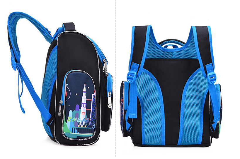 Color azul de la bolsa de libros de la escuela de alta calidad para Kidergarden Kids