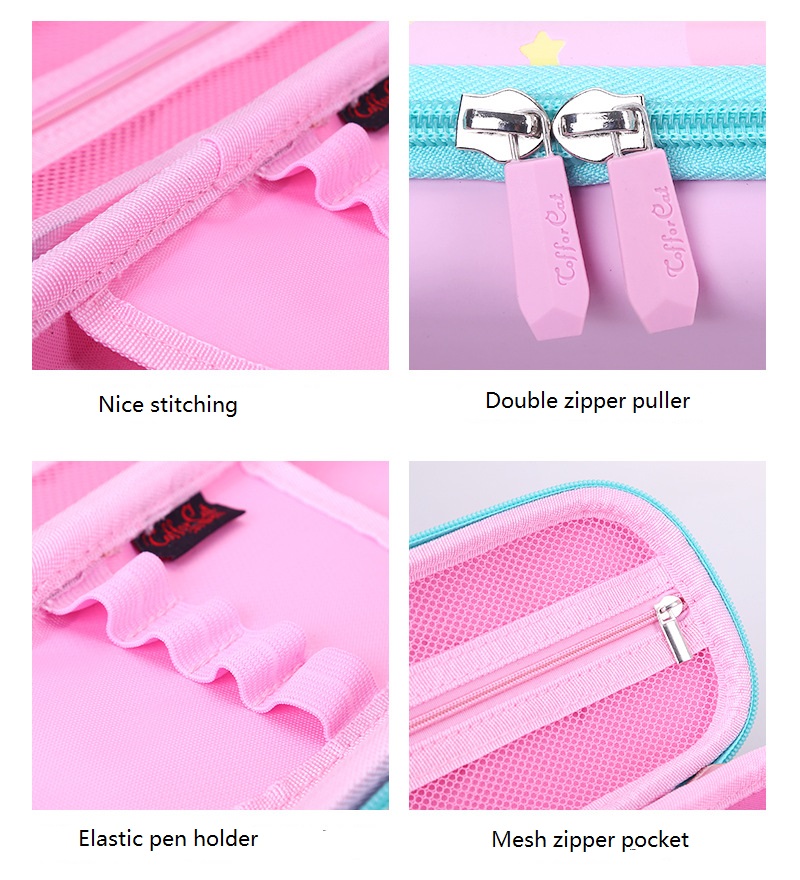 Detalles de la caja de l&aacute;pices de dibujos animados 3D