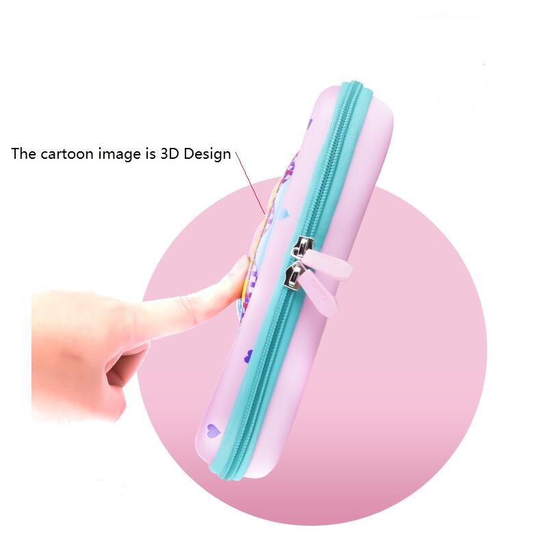 Encantadora caja de pluma de dibujos animados de Eva 3D para ni&ntilde;as