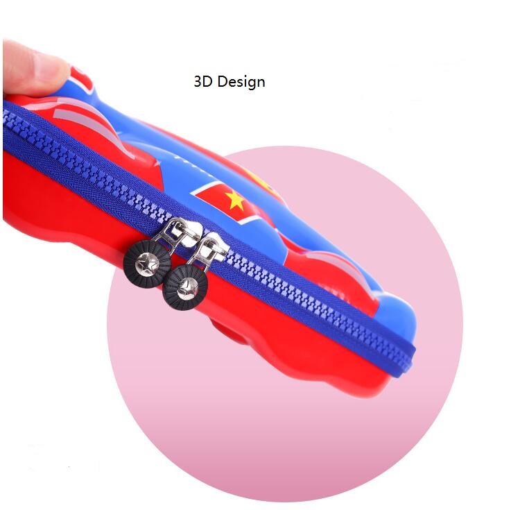 Bonita caja de papeler&iacute;a estudiantil 3D para ni&ntilde;os