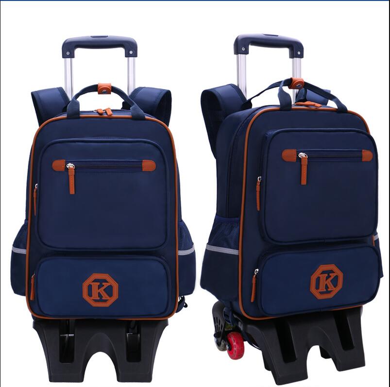 Modelo de visualizaci&oacute;n frontal de la bolsa de mochila escolar de Rolling Kids para la escuela primaria