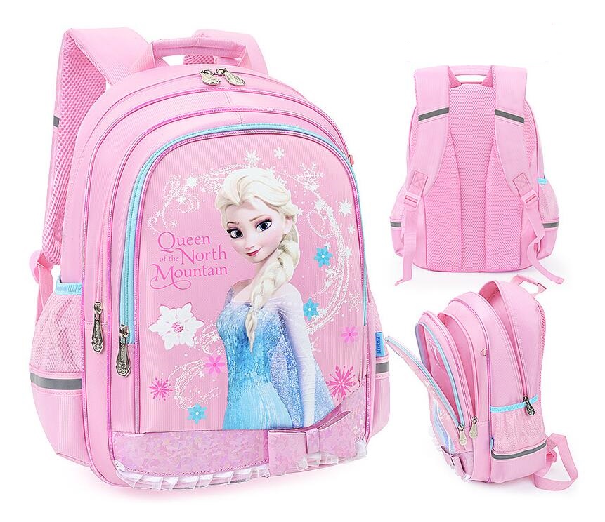 Mochila de bolsas de escuelas congeladas de Disney Pink para ni&ntilde;as