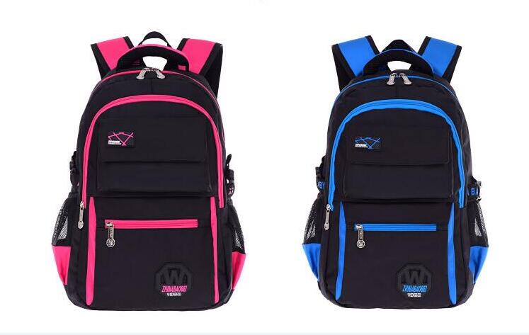 Mostrar color de la mochila de la bolsa de la escuela de adolescentes para la escuela secundaria