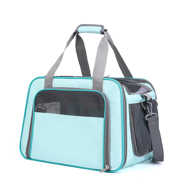 Portable Pet Dog Cat Carrier Bag para viajar mascota que lleva bolsa de mascotas jaula de mascotas