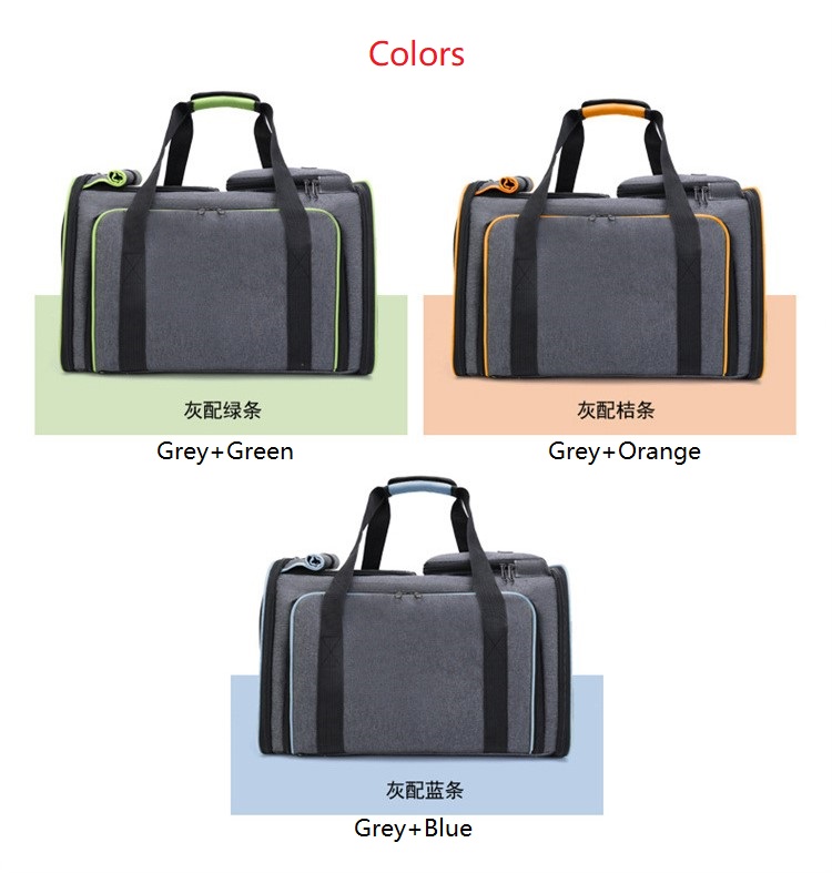 Color de la bolsa de portador de mascotas