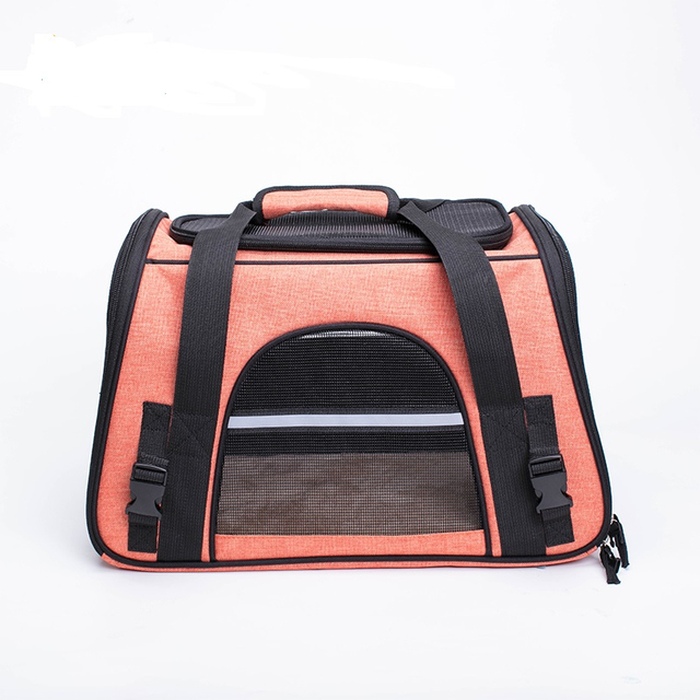 Bolsa de viaje para mascotas portátil de cara blanda aprobada por la aerolínea, bolsa de transporte para perros y gatos