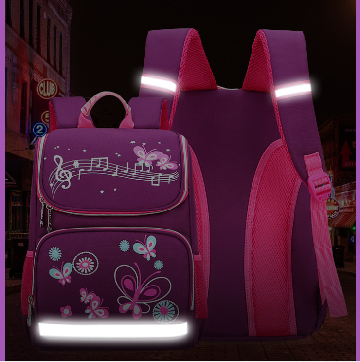 Bolsa de libros de la tira reflectante de los ni&ntilde;os para el estudiante primario