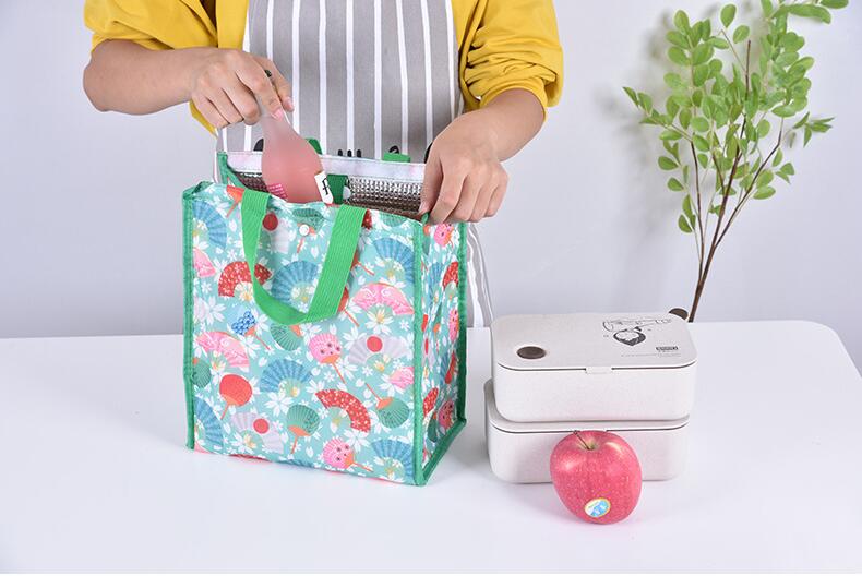 Bolso de almuerzo de aislamiento de poli&eacute;ster promocional