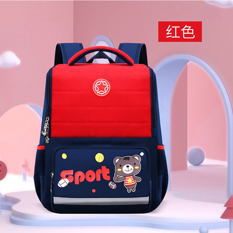 Mochila escolar liviana roja para ni&ntilde;as para ni&ntilde;os