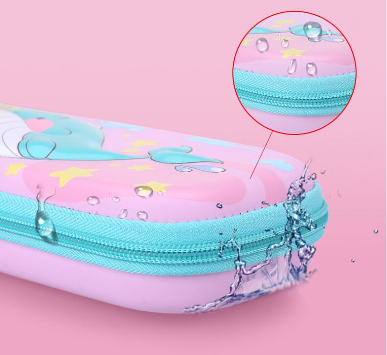 Funda de l&aacute;piz de dibujos animados EVA impermeable 3D