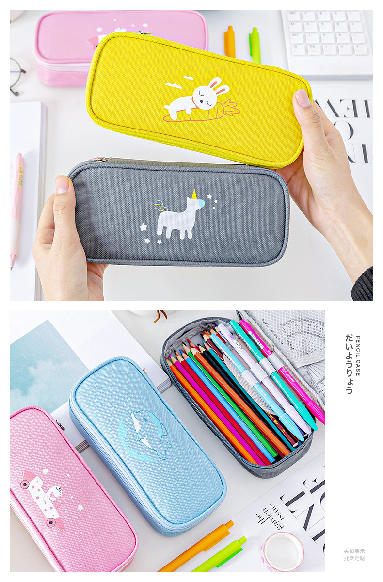 Caja de l&aacute;piz de pluma de papeler&iacute;a de estudiante personalizada