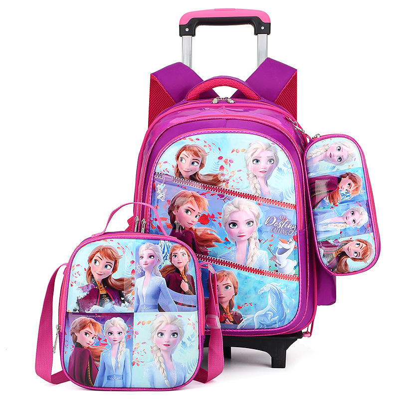 Conjunto de mochila escolar con dibujos animados en 3D para la escuela primaria