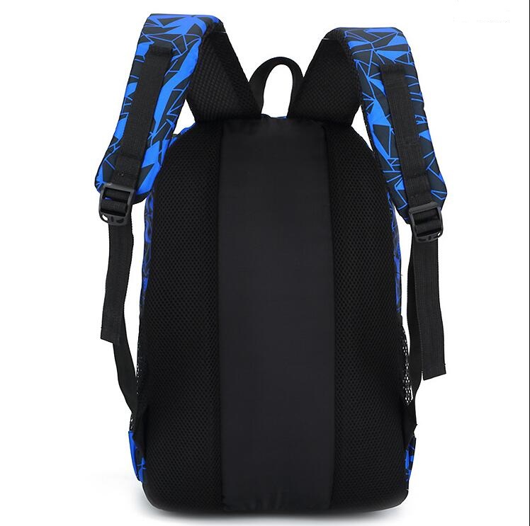 Vista posterior del conjunto de mochila 3pcs