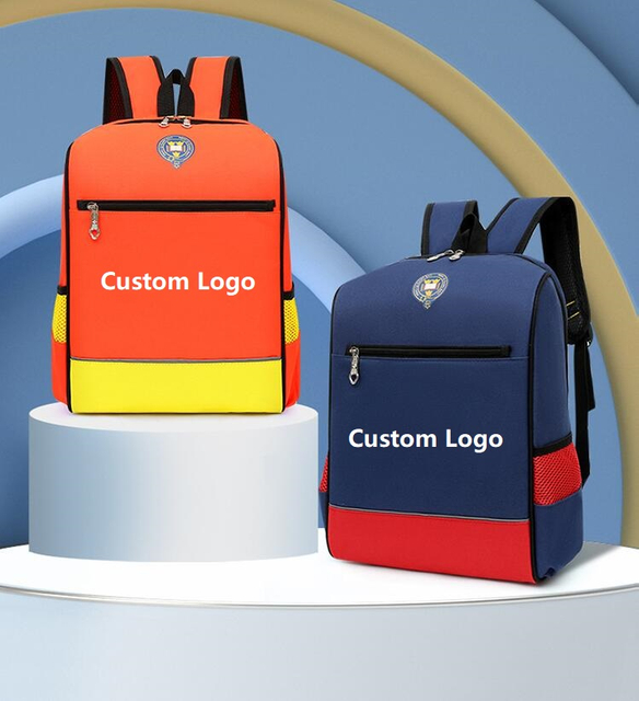 Mochila de libros de bolsas de la escuela de logotipo personalizado para la prommion