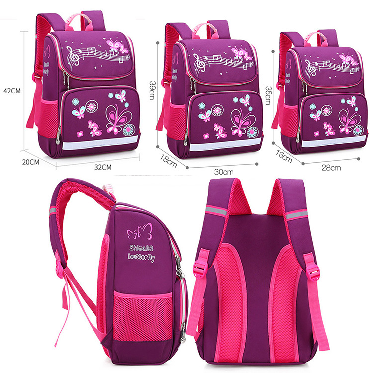 Tama&ntilde;o de la bolsa de libros de la bolsa de ni&ntilde;os para el estudiante primario