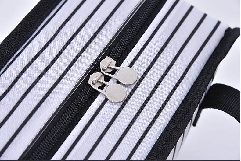 estilo de cremallera de bolsa de almuerzo enfriador aislada