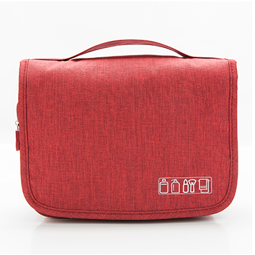 Organizador de bolsa de cosméticos de viaje portátil con gancho para colgar para mujer