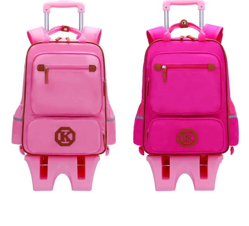 Bolso de mochila de la escuela de ni&ntilde;os rodantes para ni&ntilde;os para la escuela primaria 2