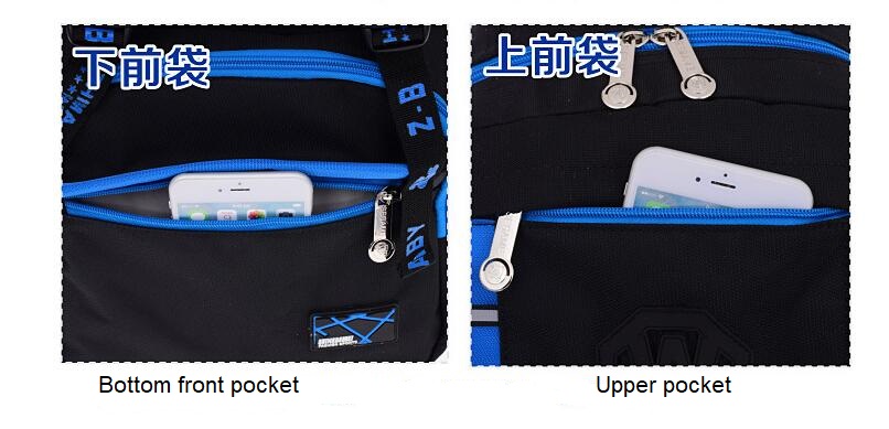 Dentro de la demostraci&oacute;n de bolsillo de la mochila al aire libre de peso ligero para la universidad