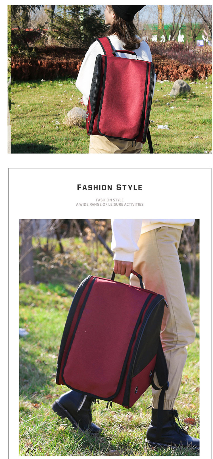 mochila portadora de mascotas