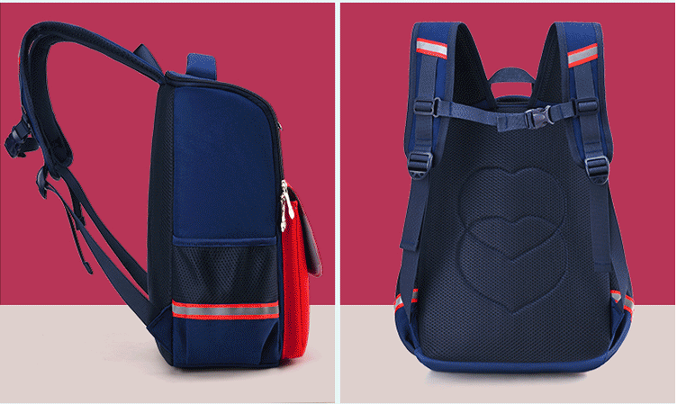 Color rojo de Kids Schoolbag Satchel para la escuela