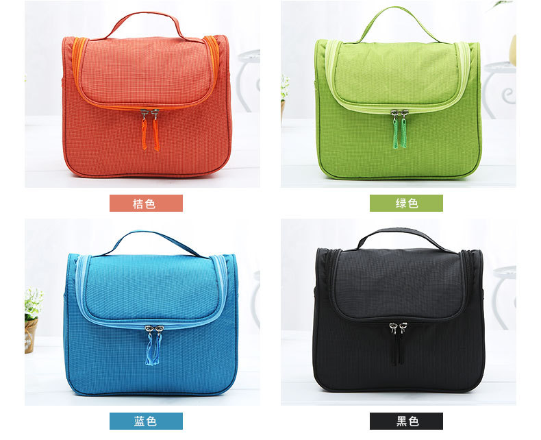 Mostrar color de bolsa de maquillaje de viaje