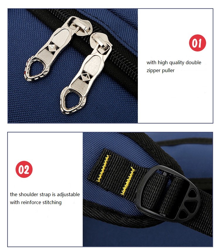 Detalles de la bolsa de la escuela de los ni&ntilde;os del logotipo personalizado