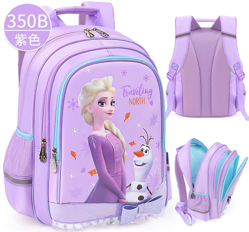 Mochila de bolsas de escuelas congeladas de Disney Purple para ni&ntilde;as