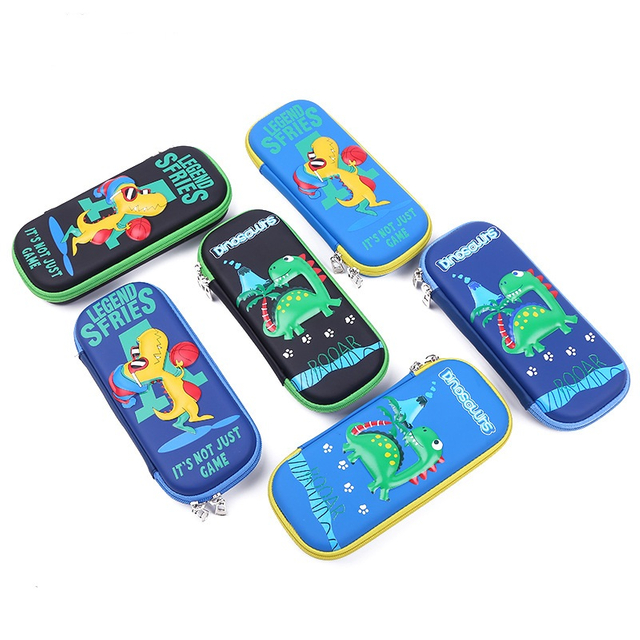 Caja organizadora de papelería de dibujos animados en 3D de EVA al por mayor para niños