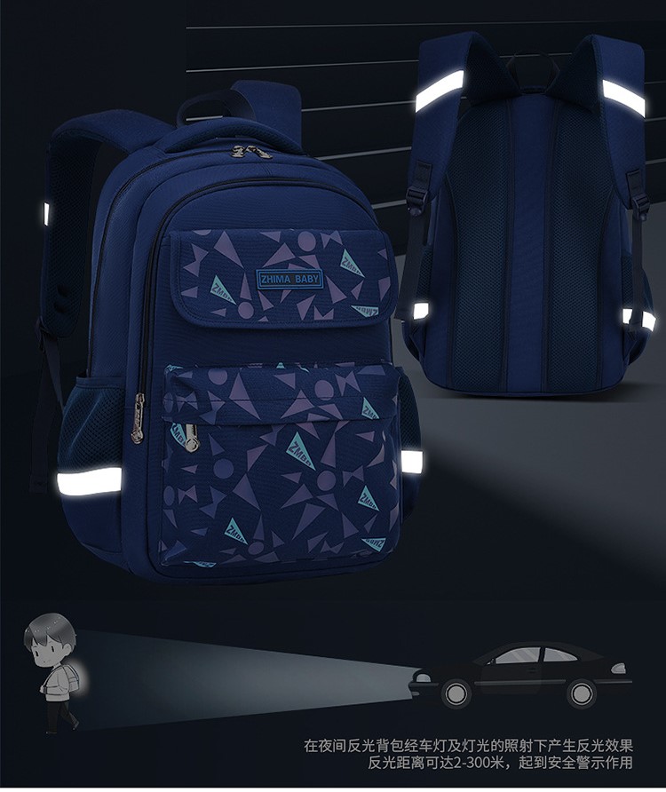 Mochila escolar de la bolsa de libros de ni&ntilde;os de New Sstyle para estudiante con correa reflectante