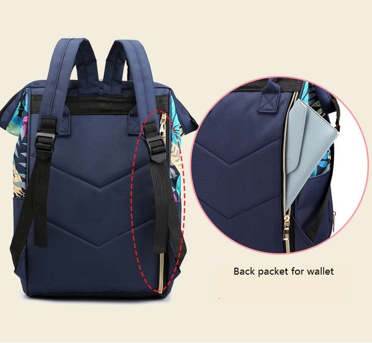 Bolsillo trasero de Baby Nappy Bag