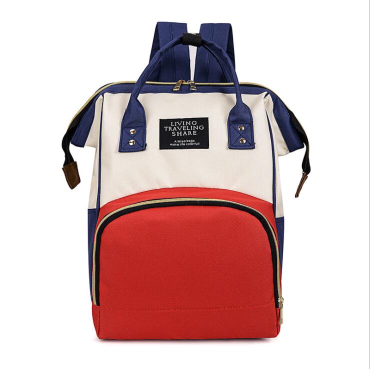 Bolsa de mochila de momia roja