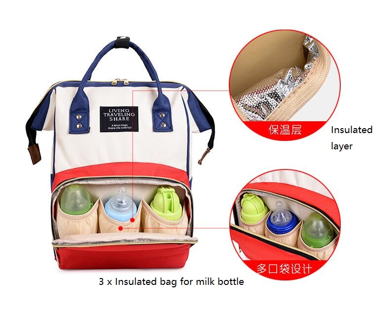 Mochila de momia con bolsillo aislado