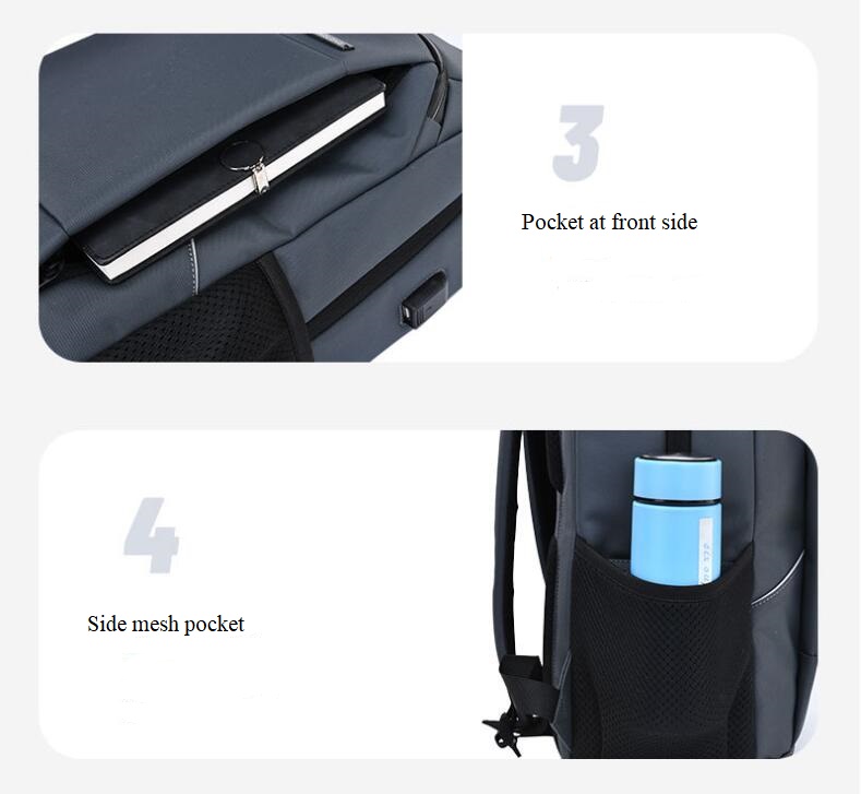 Bolsillo de mochila de computadora multifuncional