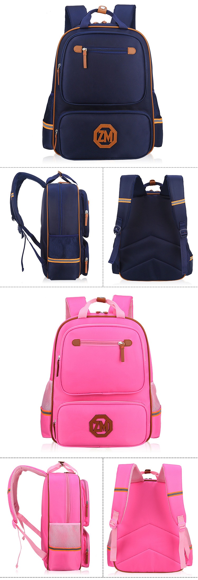 Detalles de la bolsa de la escuela de la escuela de los ni&ntilde;os.