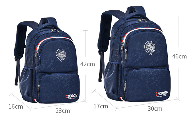 Tama&ntilde;o de la mochila de bolsa de escuela multifuncional para ni&ntilde;os para la escuela primaria