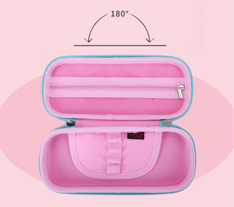 Apertura de la caja de l&aacute;pices de dibujos animados en 3D para ni&ntilde;os.