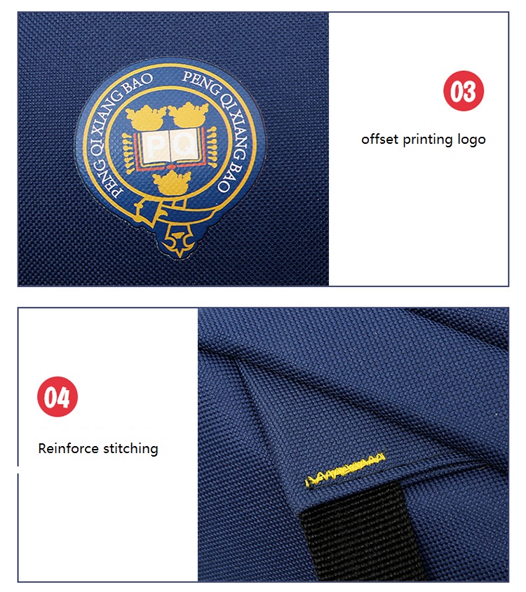 Detalles del logo personalizado Kids School Bag-2