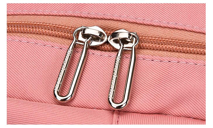 Extracci&oacute;n doble de cremallera de la mochila casual de la mochila de la moda para la escuela secundaria