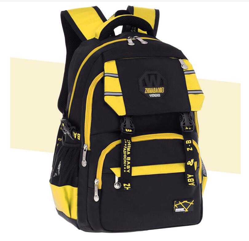 Mochila exterior de peso ligero amarillo para la universidad