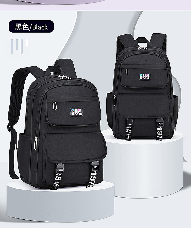 Color negro de la mochila de ocio para las ni&ntilde;as Schoolbag para la secundaria