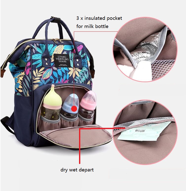 Bebe Naphy Bag con bolsillo aislado