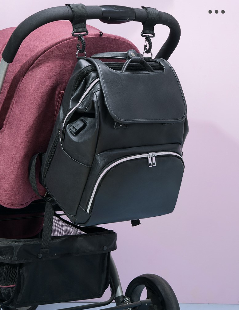 Mochila de la bolsa de mam&aacute; con gancho de cochecito